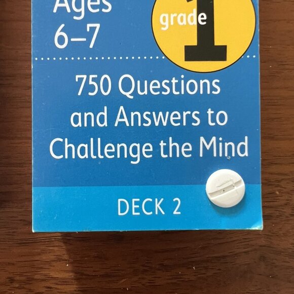Brain Quest Learn Multi-Subject Grade 1 Ages 6-7 Lot of 2 Quiz Deck 4th Ed 2012 - Picture 8 of 9